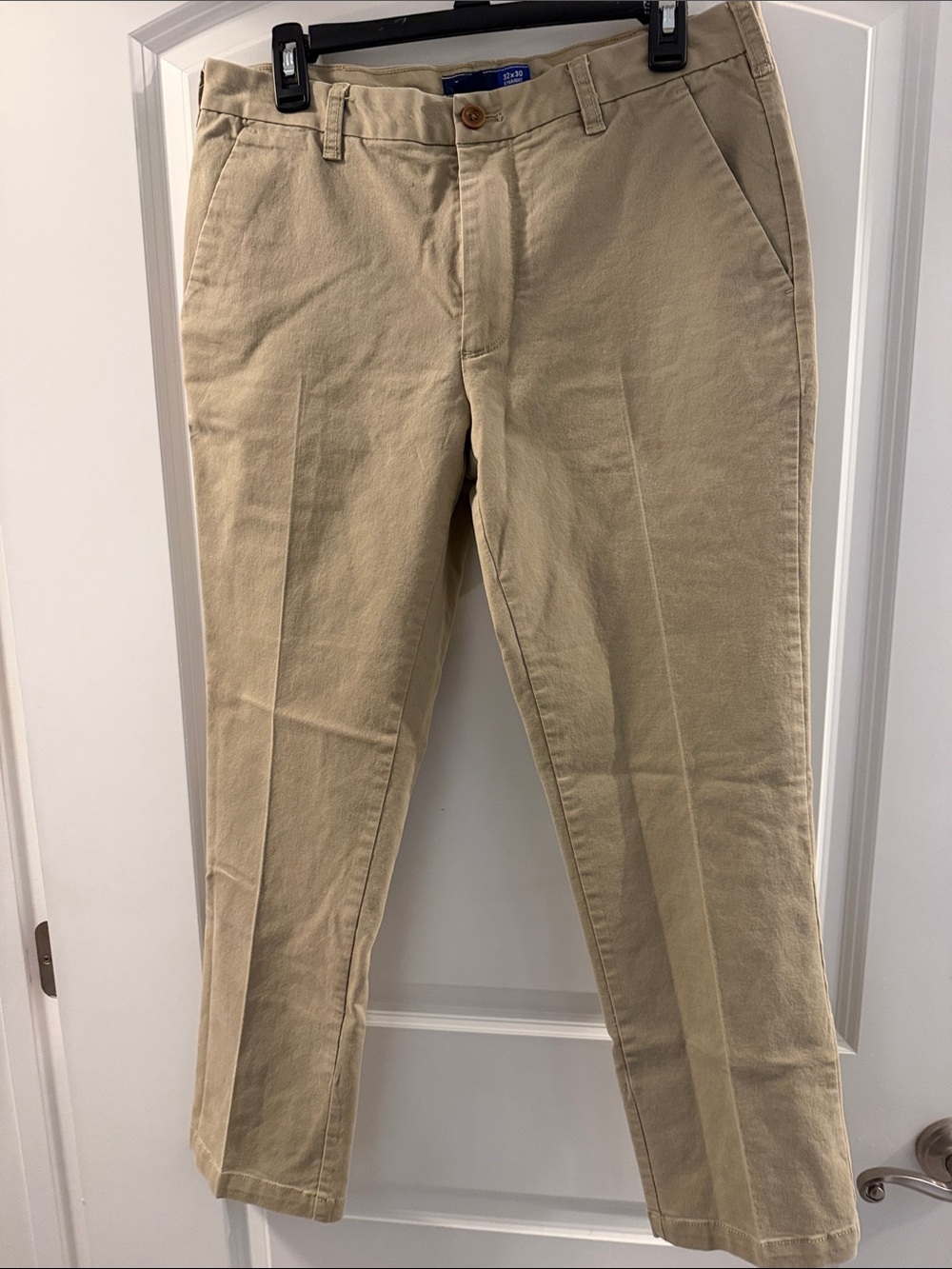 Izod Men's Tan Chino Pants - Straight Casual Trousers